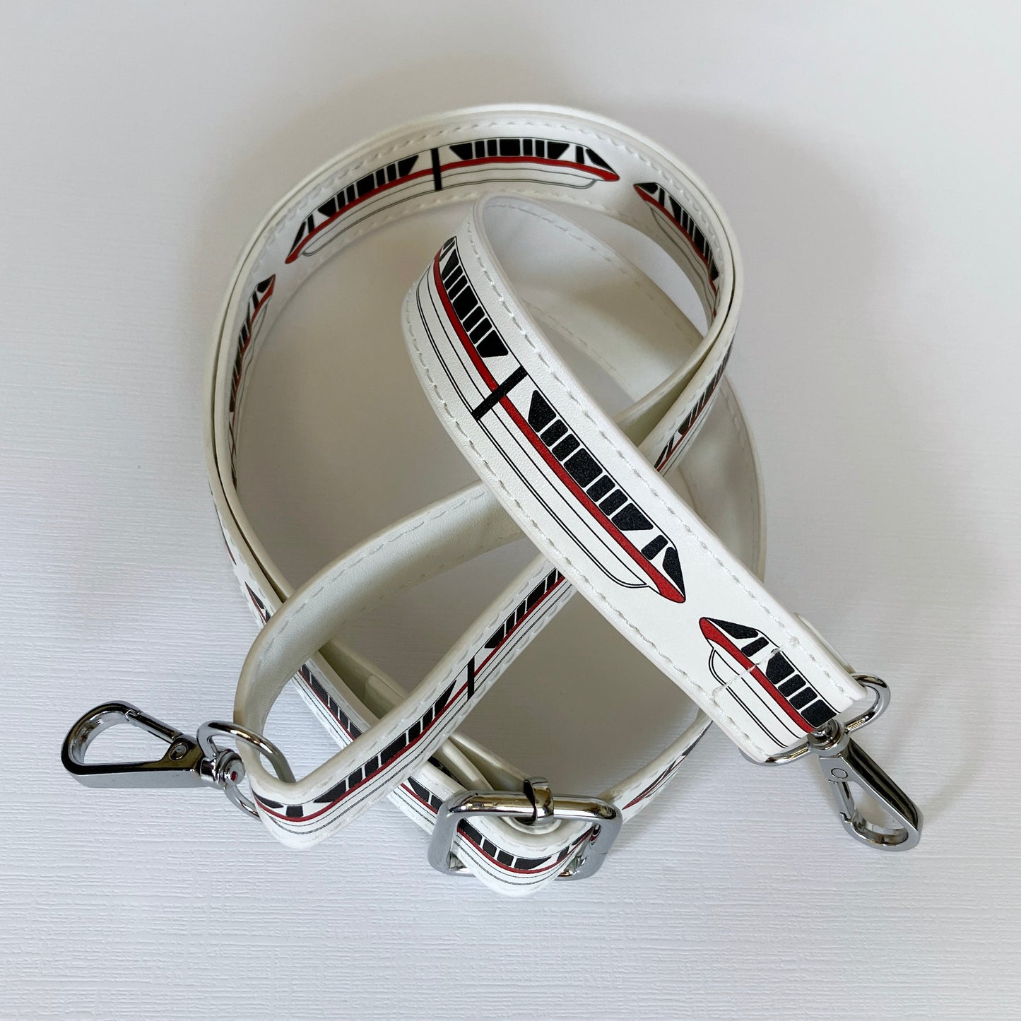 Monorail-Patterned Purse Strap
