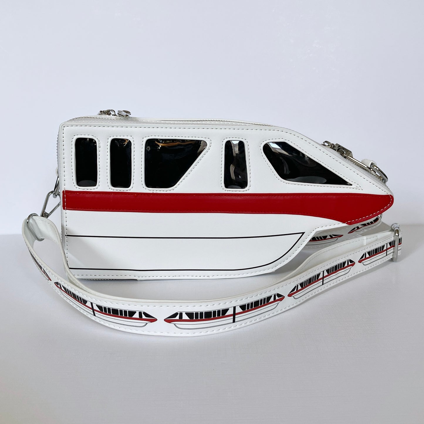 Monorail-Patterned Purse Strap