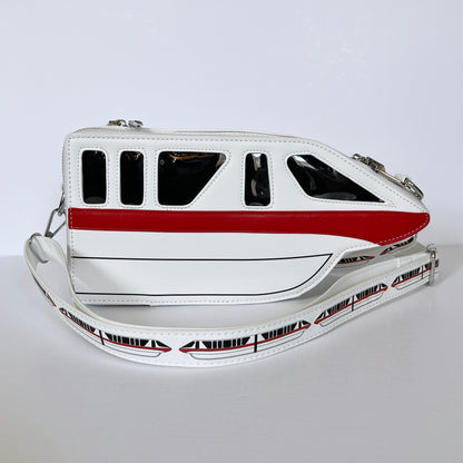 Monorail-Patterned Purse Strap